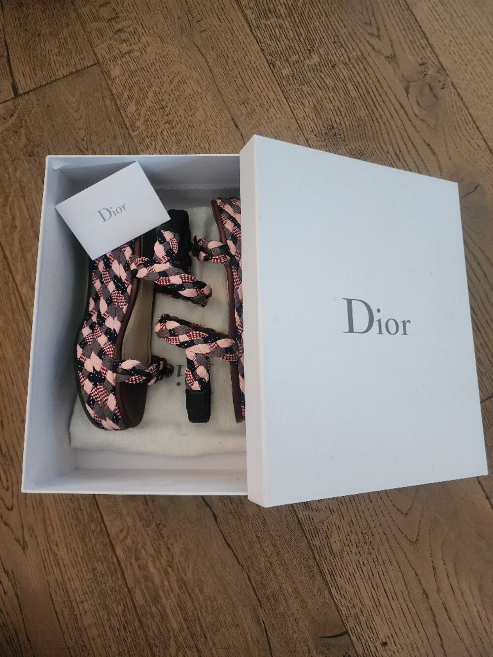 Dior platform / wedge sandals / shoes size 6 / 36.5